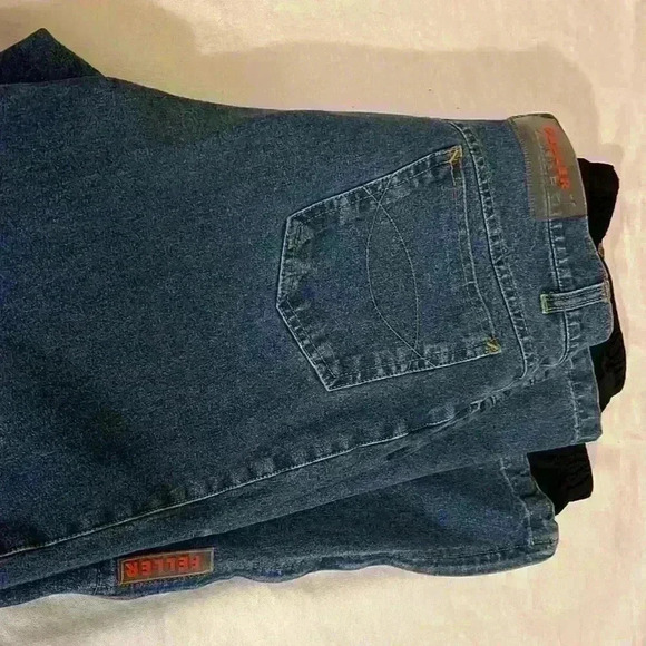 Feller jeans, 12/Long, waist 15”, inseam 30”,rise 12”,zipper down pant leg 12.5” - Picture 2 of 9